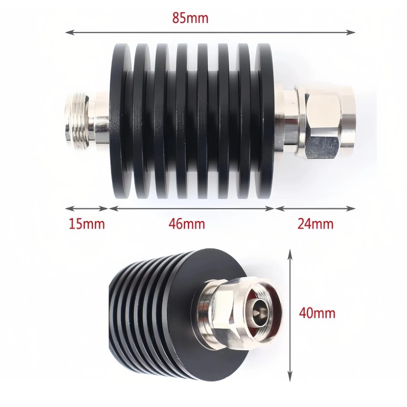 25W N Fixed Attenuator - 25 Watt Attenuator 50 Ohm