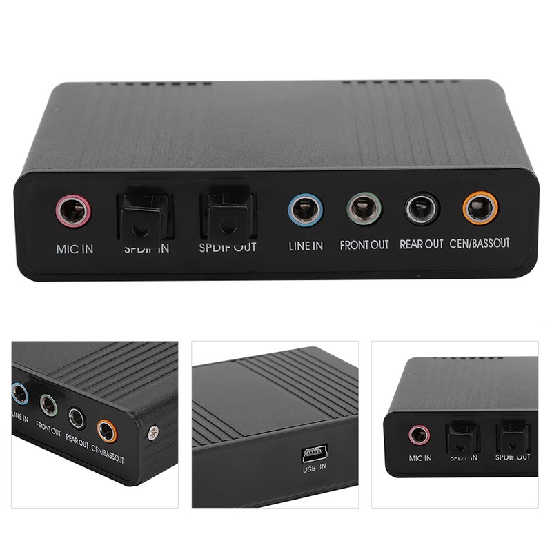 DM HD10 USB 5.1 Computer External Sound Card Audio Adapter