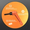 HAIMAYEE Adjustable Clamping Lever Handle, M8 Clamping Handle Nut Clamping