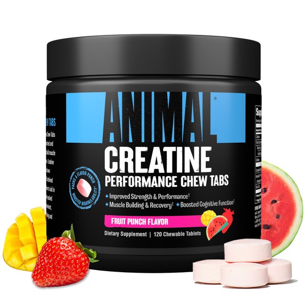 Animal Animal Creatine Chews Tablets - Enhanced Creatine Monohydrate with