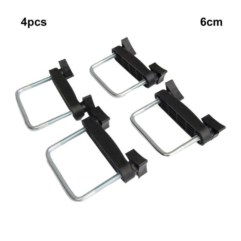 4x Roof Box U-bolts Clamps Luggage Frame With Roof Rack