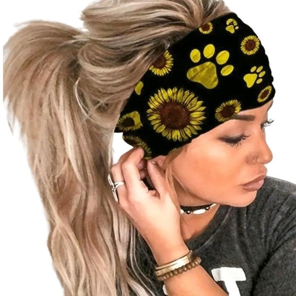 SC Sapphire Gorgeous Skin Collection Headbands for Women Non Slip Pet-Inspired Wideband Turban to Wear w/Yoga Pants Hair Band to Replace Hair Clips