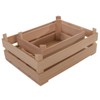 Set of 2 Wooden Decorative Extra Small Crates | Tiny