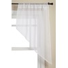 Stylemaster Elegance 56 by 38-Inch Sheer Voile Swag Pair, White