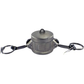 Duda Energy CamSocket-Cap050 304 Stainless Steel Cam-and-Groove Pipe Fitting Coupler 1/2" Cam Lock SOCKET x Cap/Stopper Sus304 SS304, 0.5" ID, Stainless Steel