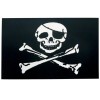 Unbranded Jolly Roger Skull WINDOW CLING Decal Pirate Boat Flag