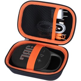 Lebakort Hard Case Compatible with JBL Clip 5 Clip 4 Portable Bluetooth Speaker (Black Case)