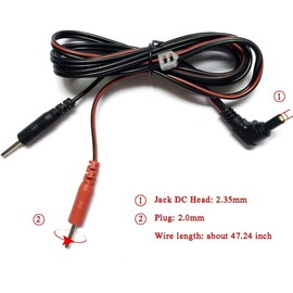 VYTALINE 2Pcs/Pack Replacement Electrode Lead Wires Connect Cables Pin 2mm for TENS Electronic Therapy Machines and EMS Units – Standard Female Plug (2)