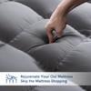 ELEMUSE King Grey Mattress Topper for Back Pain, Extra Thick