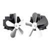 Pomya 5 Vane/Wing Heat Powered Stove Fan, Wall Mounted Fireplace