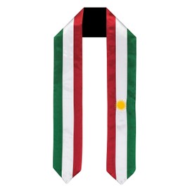 Vision Wear - Kurdistan Flag Graduation Sash/Stole - Luxurious Cultural Symbol - Embrace Your Heritage - Pride & Honor Sash