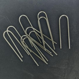 Atlantic Stainless Steel Garden Stakes/Staples – Rust-Proof Ground Anchors for Securing Plants, Hoses, Landscape Fabric & Cables (20 pcs)