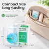 Coconut-Oil Infused Woven Dental Floss, Natural Vegetable Waxed, PFAS-Free, Deep