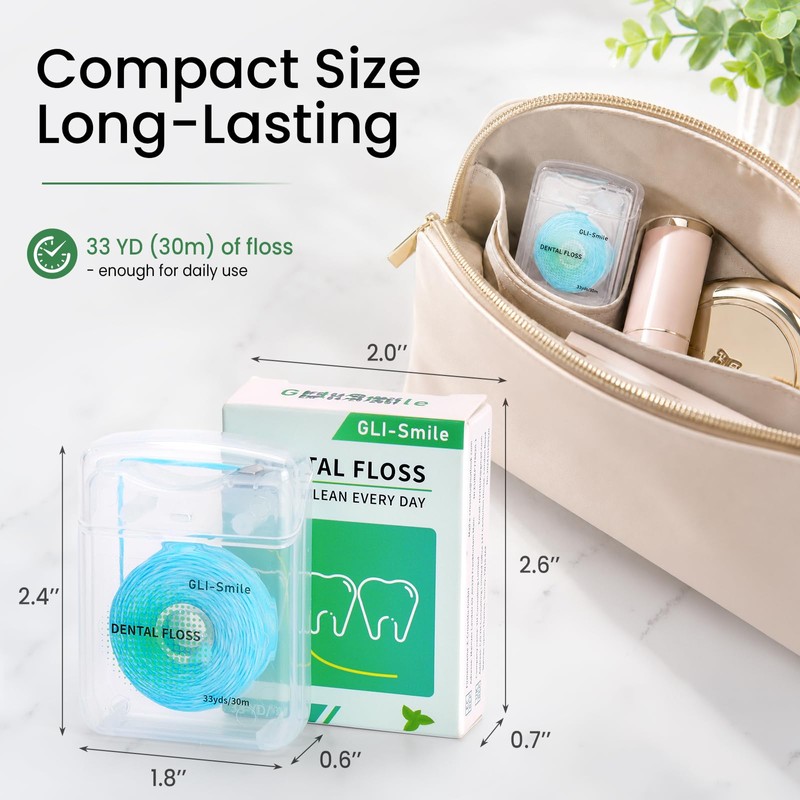 Coconut-Oil Infused Woven Dental Floss, Natural Vegetable Waxed, PFAS-Free, Deep