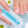 Relaxdays Nail Brush Set of 8 Double-Sided Hand Brush with