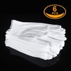 3 Pairs White Cotton Gloves for Dry Hands Eczema SPA