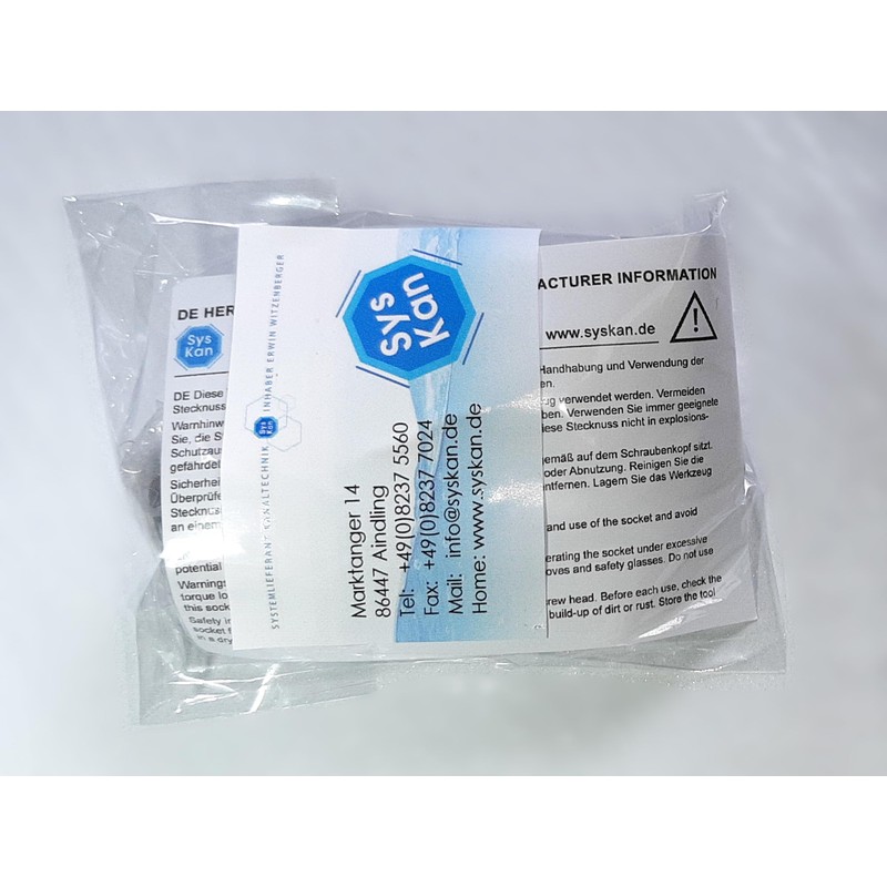 Syskan Kraft 22 x 22 mm Square Nut, 3/4 Inch,