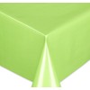 Oilcloth Tablecloth, Wipe Clean, Smooth Surface, Plain Motif, Green, Choice