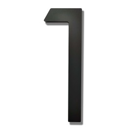 Ywonoby 5 Inch House Numbers for Outside-Large Modern 3D Floating Door Numbers-Weatherproof and Easy to Install-Matte Black Acrylic Number (1)