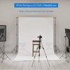White Backdrop Photography 1.5x2m/5x6.5ft, Bonvvie Solid White Photo Video Background,