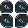 LAIKOU 4PCs Anti dust Mat Inserts Coaster fit for Jeep