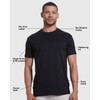 3 Pack, Men's Active Quick Dry Crew Neck T-Shirt, Black,