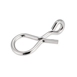 Dr.Fish 50 Pack Fly Fishing Snap 5 Sizes Stainless Steel Quick Change Lure Clip for Fishing Flies, Trout Fishing, Size XS