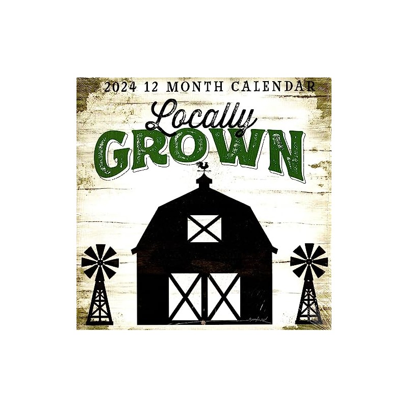 Locally Grown - 2024 12-Month Wall Calendar