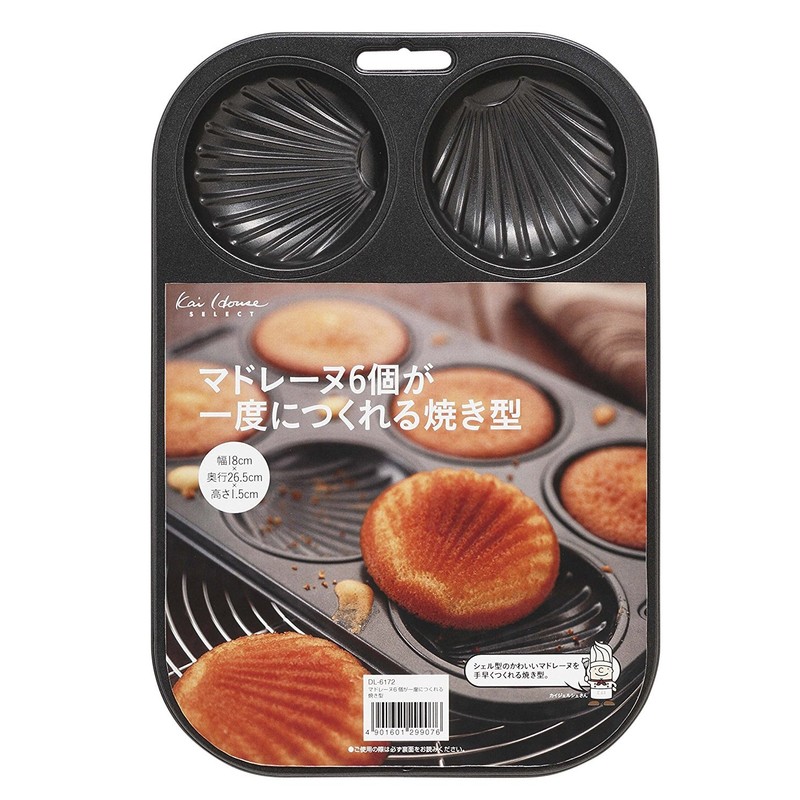 Kai Corporation Kai House Select DL6172 Madeline Shape, 6 Cavities