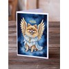 Caroline's Treasures Pomeranian My Angel Greeting Cards Pack of 8