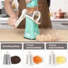 MIXX UNIQ Rotary Cheese Grater - 3 Blades,Veg, Fruit, Nuts
