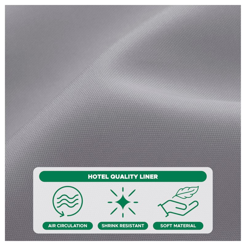 Biscaynebay Long Fabric Shower Curtain Liners 72" Width by 78"