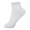 Joyingtwo Womens Ankle Casual Socks Lace Ruffle Low Cut Knit