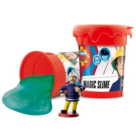 Craze Magic Slime Fireman SAM Magic Slime Slime in Tin 150 g Clay Including Fireman Figure 16626 Colourful