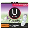 Kotex Overnight Security Pads 40 Count