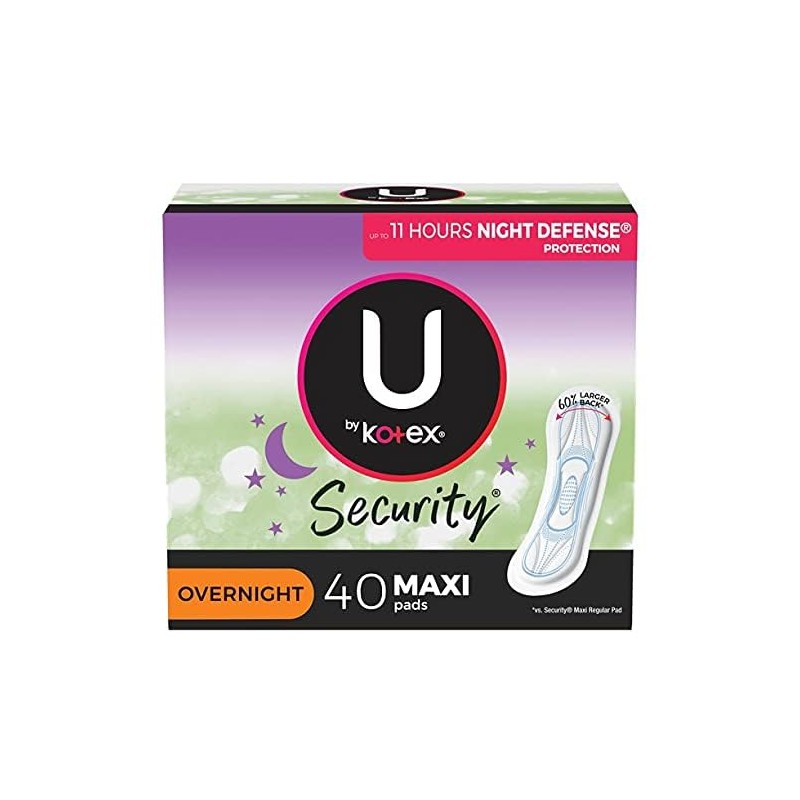 Kotex Overnight Security Pads 40 Count