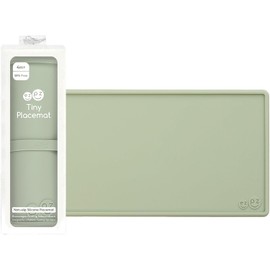 ezpz - Mantel Individual pequeño, Antideslizante, 100% Silicona Que se Adapta a la mayoría de Las tronas, se enrolla, Apto para lavaplatos, a Partir de 4 Meses (Salvia)