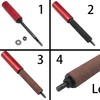 Portable Spindle Sander Hand-Held Rubber Sanding Drum for Drill 4-1/2"