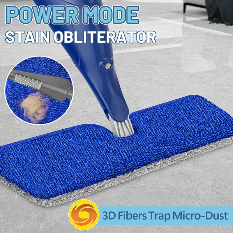 Papclean Spray Mops for Floor Cleaning: Double Sided Wet Dry