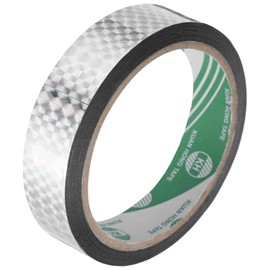 MECCANIXITY Silver Tone Metalized Tape 1 Inch x 55 Yards Decor Tape for Craft Detailing Accent Wall, Graphic Arts