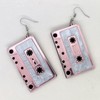 Punk 70S 80s Cassette Tape Earrings Cute Retro Tape Dangle