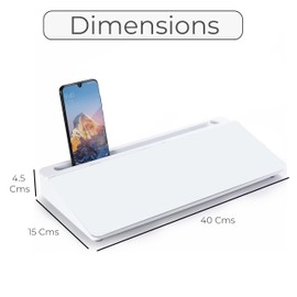 Eduway Desk Whiteboard Perfect for School, Office, and Home Use Includes 1 Marker & 1 Eraser Dry Erase Desktop Whiteboard with Drawer for Storage Ideal for Office Desk Organizer, Tasks & Notes.