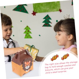 LABRIMP 10pcs Animal Shape Candy Boxes Cartoon Cookie Case Portable Box for Boys and Girls' Parties Weddings