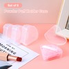 8 Pcs Powder Puffs Cases, Triangle Powder Puff Container Clear