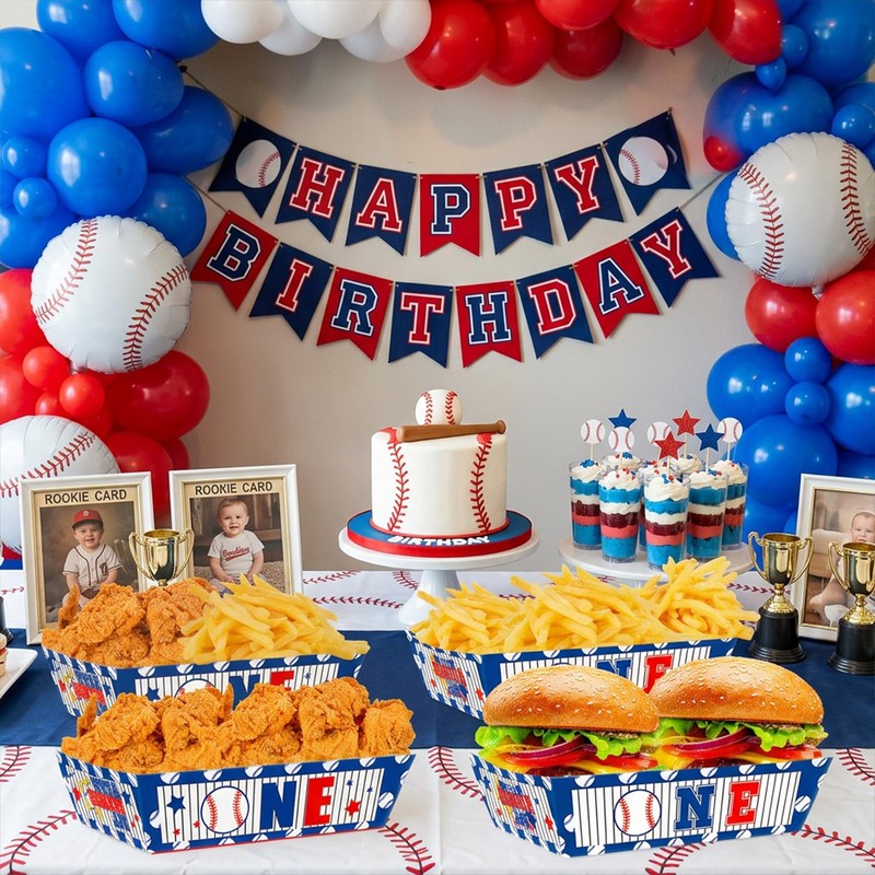 Hokinaa Rookie of the Year Decorations - 50 Pcs Baseball