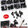 YIXISI 110 Pieces Plastic Round Spacer Kit, for M5/M6 Screws,