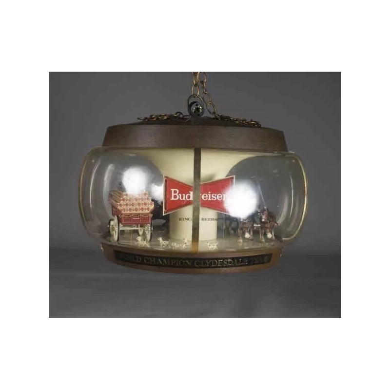 Budweiser Carousel Clydesdale Horse Parade Light Bottom 1 NEW Black