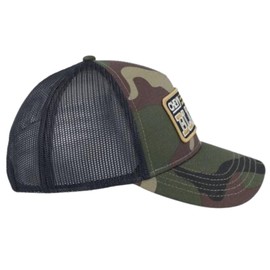 AMERICAN NEEDLE Chevy Blazer Valin Patch Adjustable Snapback Baseball Hat, Black/Camo (22005A-CHEVY-BLCA)