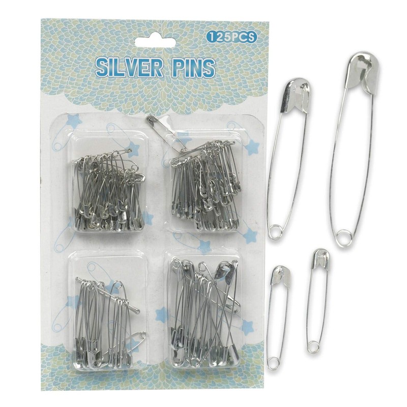 A1SONIC® 100+ Safety PINS Pack Assorted Sizes Small Medium Large