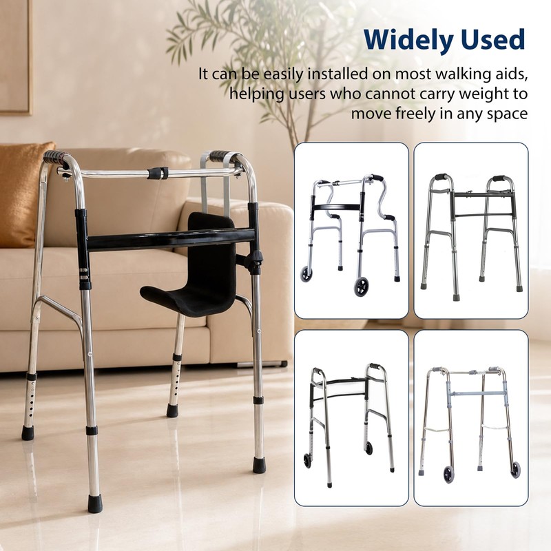 Upgrade Knee Sling for Walker, Height Adjustable